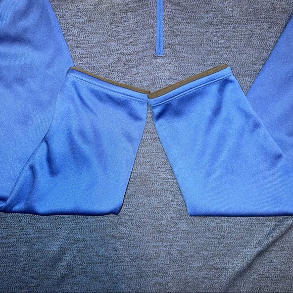 Nike Dri Fit Mens Coaches 1/2 Zip Blue Pullover - Picture 6 of 11